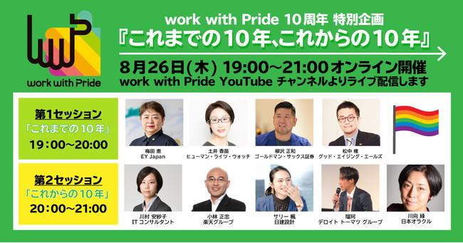 PRIDE指標2021の応募は8月31日まで！ 「work with Pride」10周年特別企画のトークセッションが26日にオンライン開催